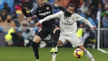 Фото: TwitterМатч 20-го тура испанской Ла Лиги между «Реалом» и «Севильей» закончился со счетом 2:0 в пользу мадридского клуба.
