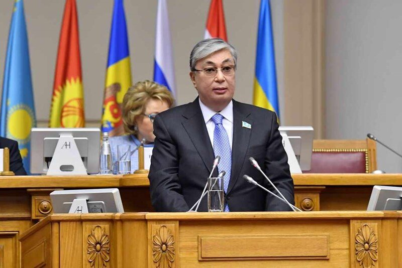 К-Ж. Токаев на юбилейных мероприятиях Межпарламентской Ассамблеи СНГ. Фото с сайта Сената Парламента Казахстана http://www.parlam.kz/