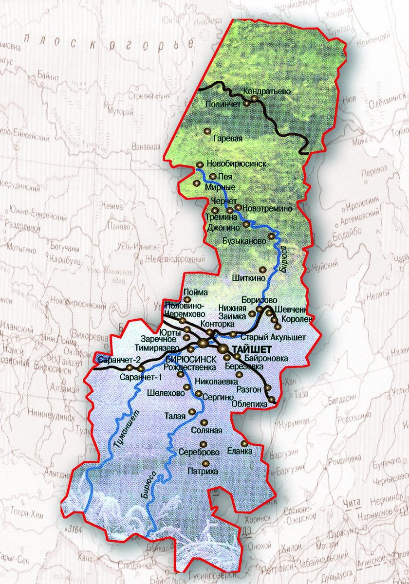 Карта тайшета онлайн