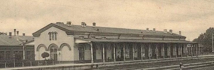 Станция Окуловка после открытия в 1851 году