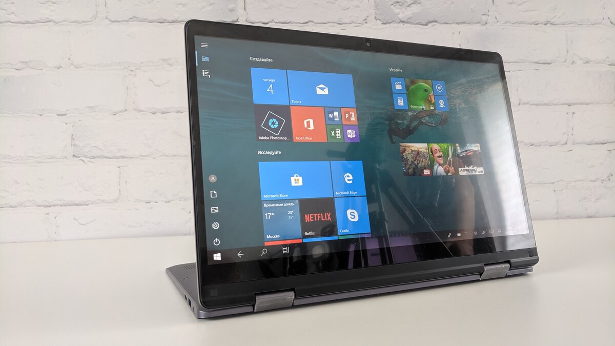 Автоматически включается режим планшета