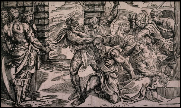 Самсон лишен источника силы