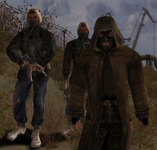 Бандиты из игры "STALKER".
