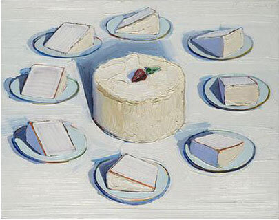 Фотография картины У. Тибо "Вокруг торта" (из свободных источников)