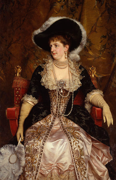 Маргарита Савойская в маскарадном костюме, Микеле Гордиджиани, 1870-е. (сс) Wikimedia Commons