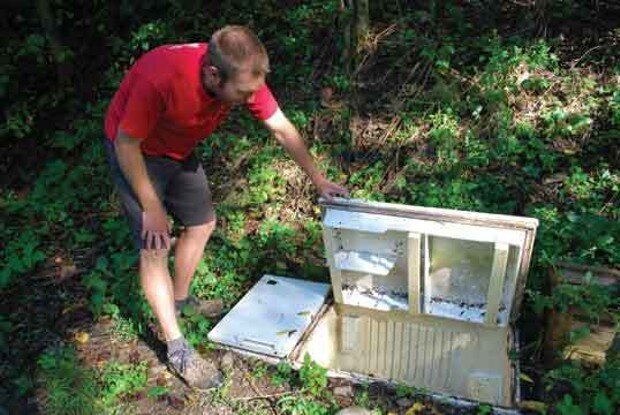 Садовое картофелегноилище из бытового рефрижератора в окрестностях г. Accord (Zone 6a)