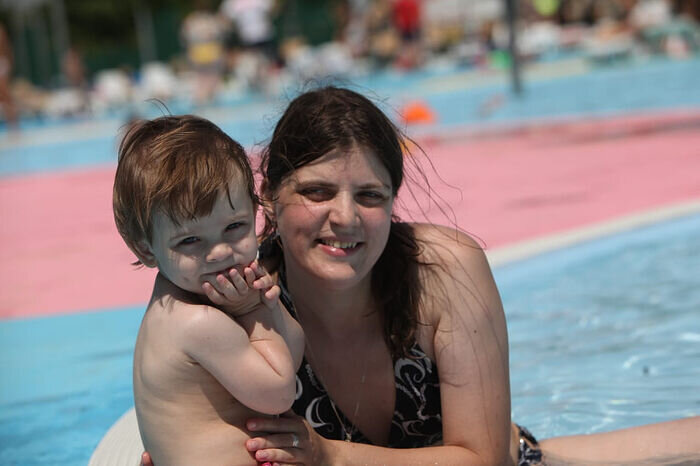 Даша с дочкой