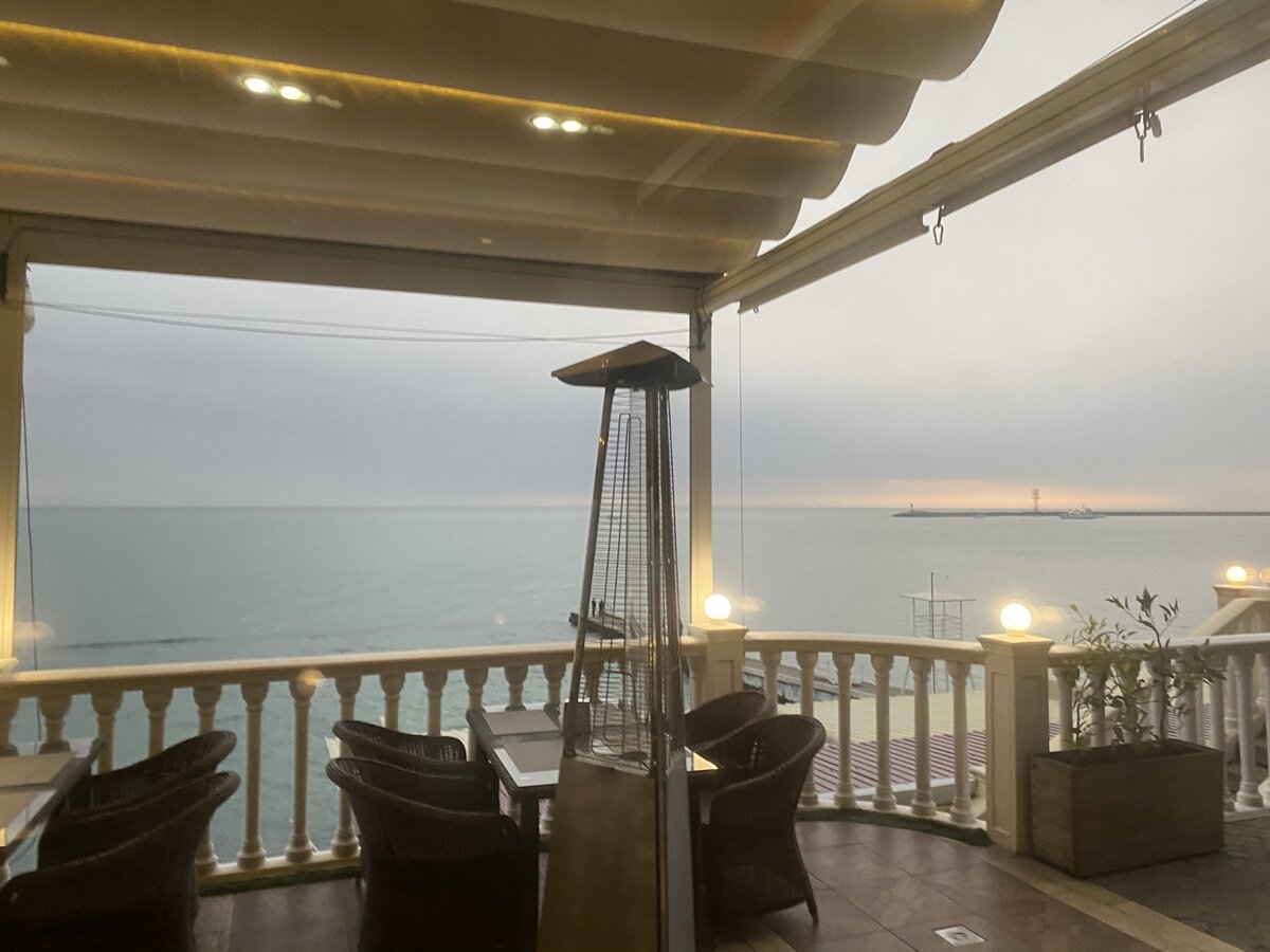 Вид с террасы ресторана