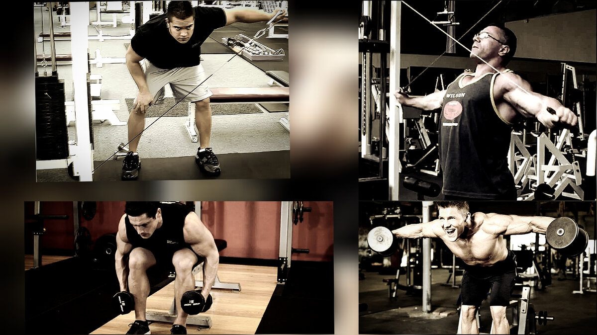 Тренировка задней части дельтовидных мышц