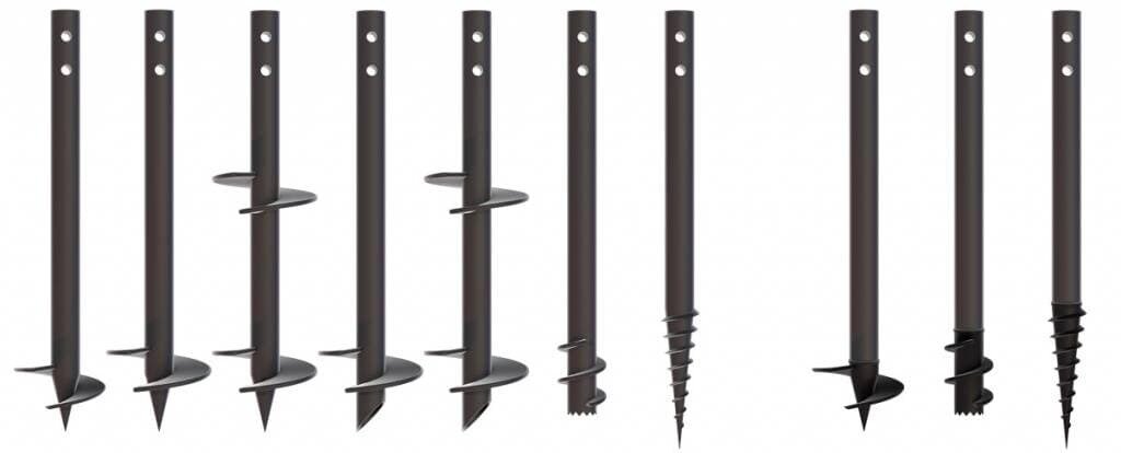 С литым и сварным наконечником