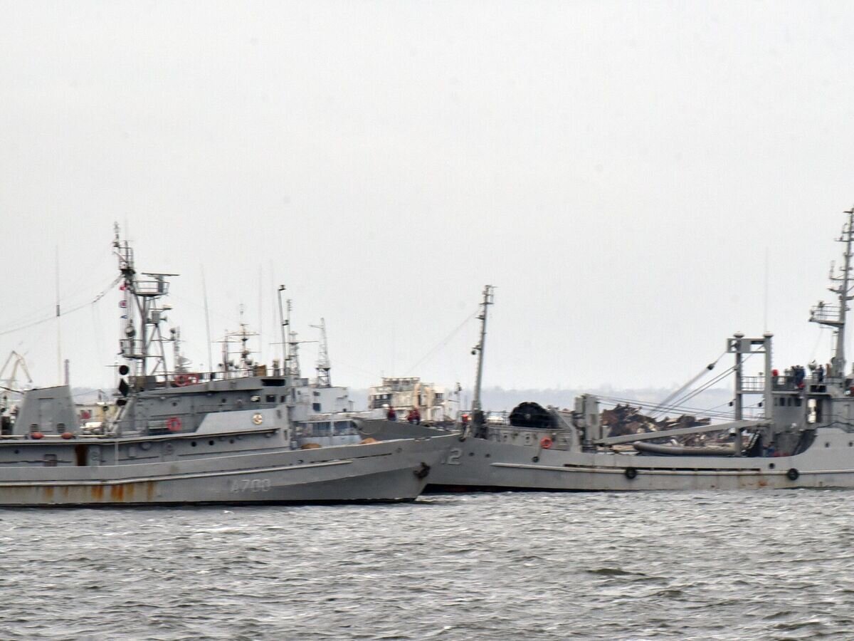    Корабли ВМФ Украины в порту города Очакова© РИА Новости / Стрингер