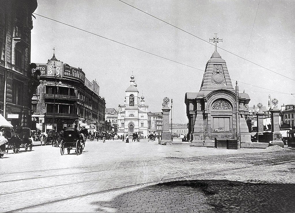 Часовня Александра Невского на Моисеевской площади, 1914г.