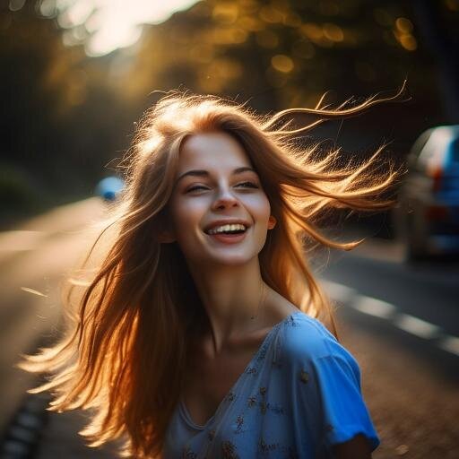 Так, по версии Kandinsky 2.2, выглядит девушка, которая нашла ответы на вопросы. Вдохновение, энергия, радость 