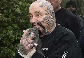 В США есть банда байкеров, которые  занимаются спасением животных от не добросовестных хозяев. Сообщество  байкеров называется «Rescue Ink», сами себя они называют – мужественными  защитниками животных. Не смотря на то, что в Нашей стране эти люди мало  известны, в остальном мире они настоящие герои. Так члены «Rescue Ink»  ломают ринги, на которых проходят собачьи бои, забирают у хозяев  животных, которых те избивают. Причем следует отметить, что не редко  байкеры сами избивают хозяев и не брезгают другими не законными  методами. Спасенных животных байкеры «Rescue Ink» отправляют в  собственный питомник, он же реабилитационный центр, после прохождения  курса реабилитации питомцы  находят себе новых хозяев, которые знают, у кого их берут и что будет,  если новые хозяева не будут заботиться о своих подопечных.