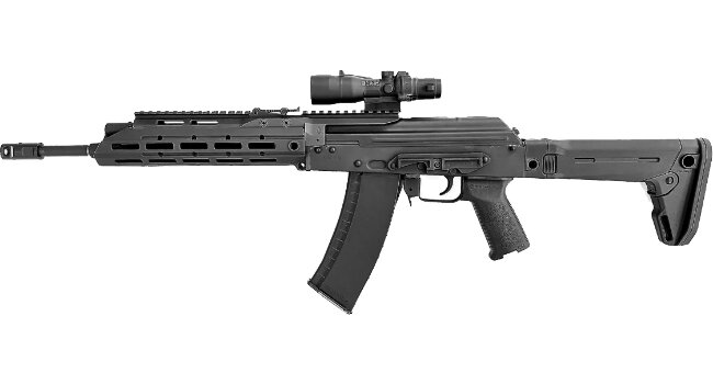 карабин с шасси SAG AK MK2 слева