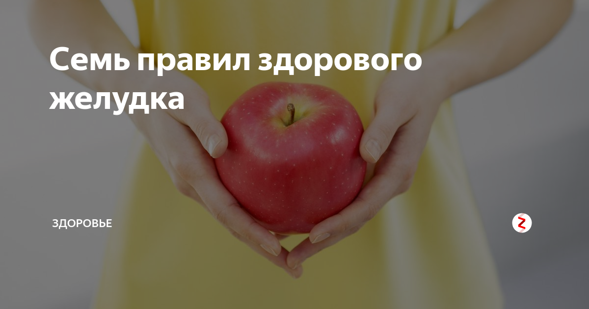 Семь правил здорового желудка | Здоровье | Дзен