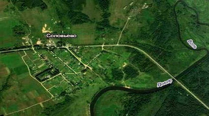 Схема расположения Днепра 