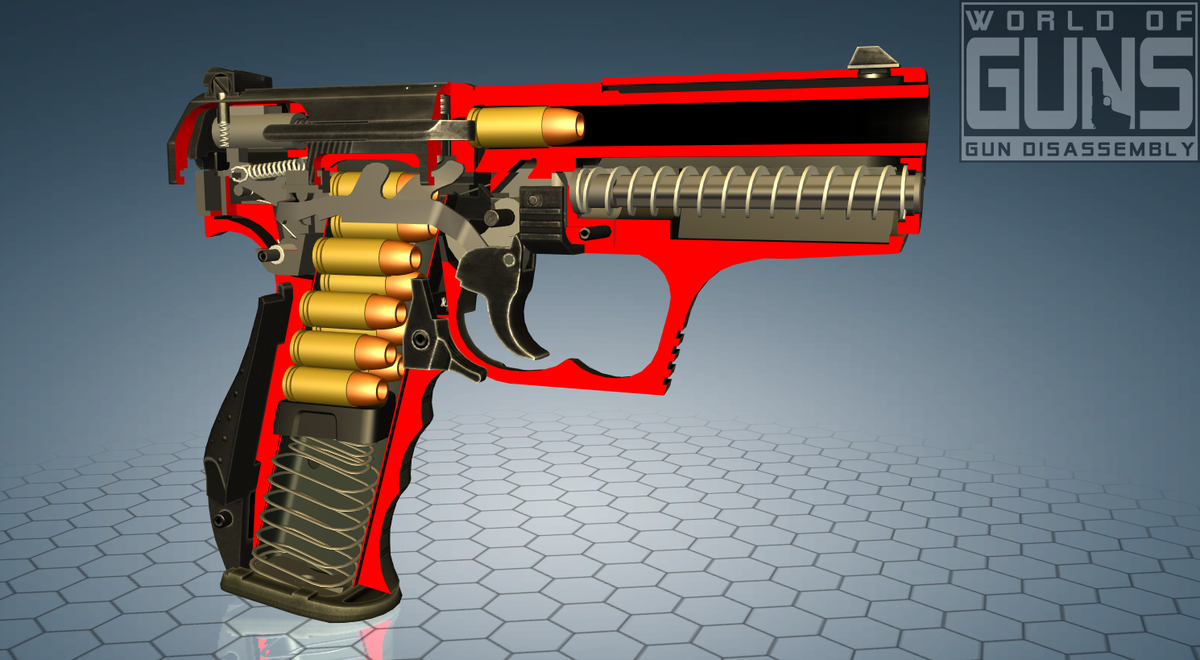 Walther P99. Режим разреза.