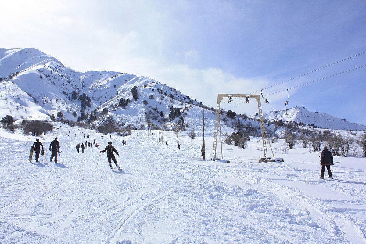 Ташкент горы Чимган горнолыжный курорт