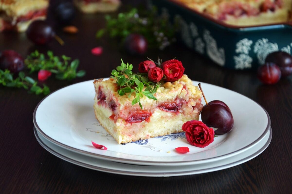 Французский сливовый пирог