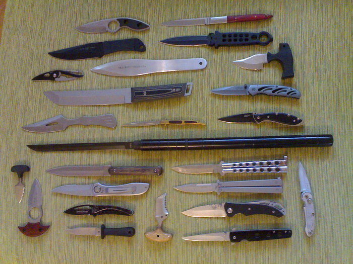 Разновидности ножей и их названия с фото