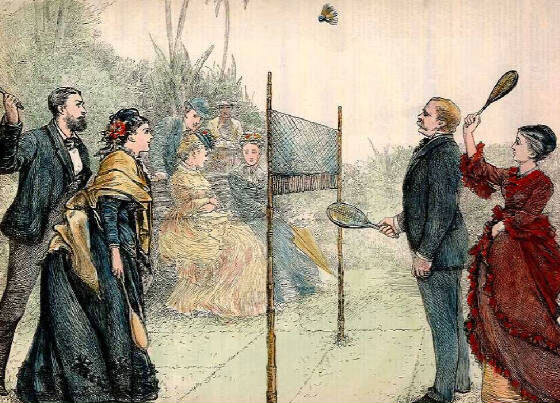 Игра в бадминтон в Великобритании