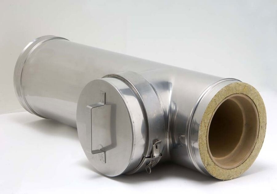 дымоход 1,0м (430/0,5 мм) ф100 (ferrum). труба сэндвич 280 200. воздуховод сэндвич. труба оцинкованная ø300. труба витая оцинкованная вентиляционная d200.