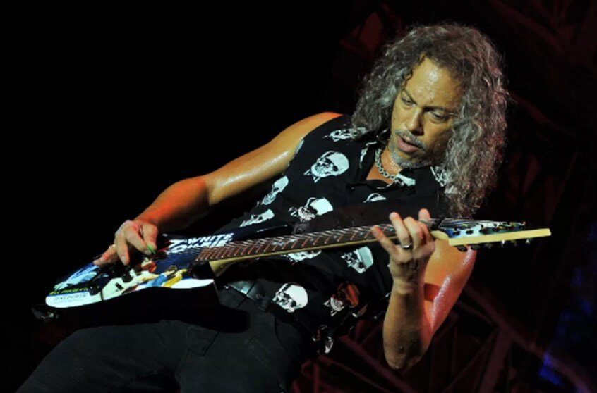 Ли кирк. Кирк Хэмметт. Гитарист металлики Кирк Хэмметт. Kirk Hammett 2019. Металлика Соло гитарист.