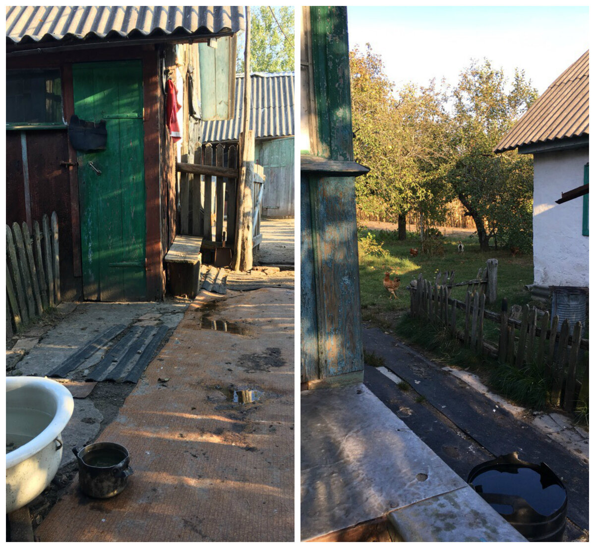 Двор жилого дома в Парышеве