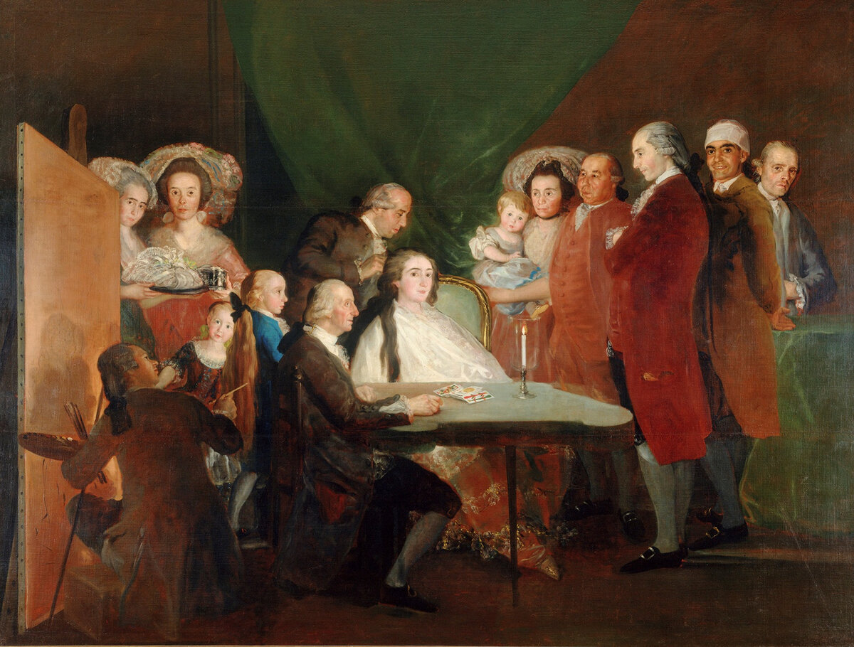 Франсиско де Гойя. "Портрет семьи инфанта дона Луиса де Бурбона". (1783)