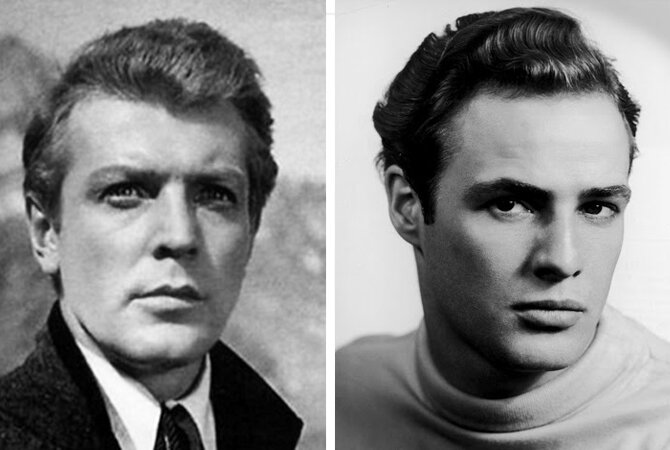 Олег Стриженов (слева) и Марлон Брандо
