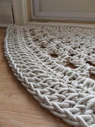 Разные способы для вязания ковриков