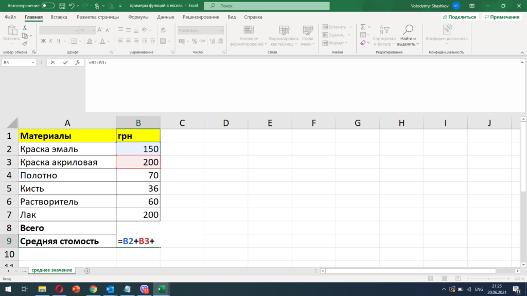 Формула среднего значения в excel Самоучка по Excel Дзен