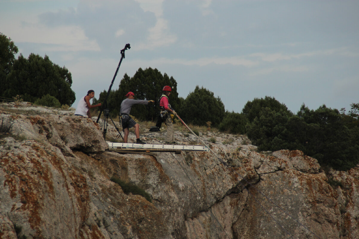 Роупджампинг с Кая-Баш. 2012. Фото О. Кульпина