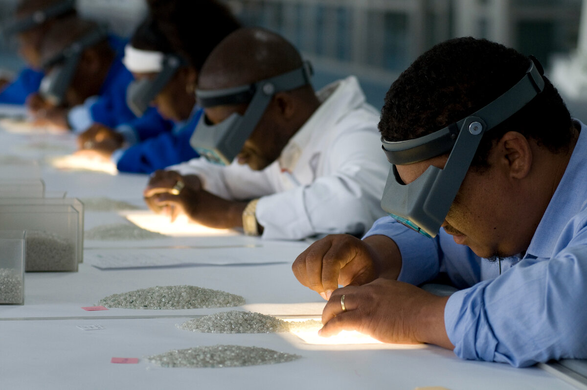 Сортировка бриллиантов