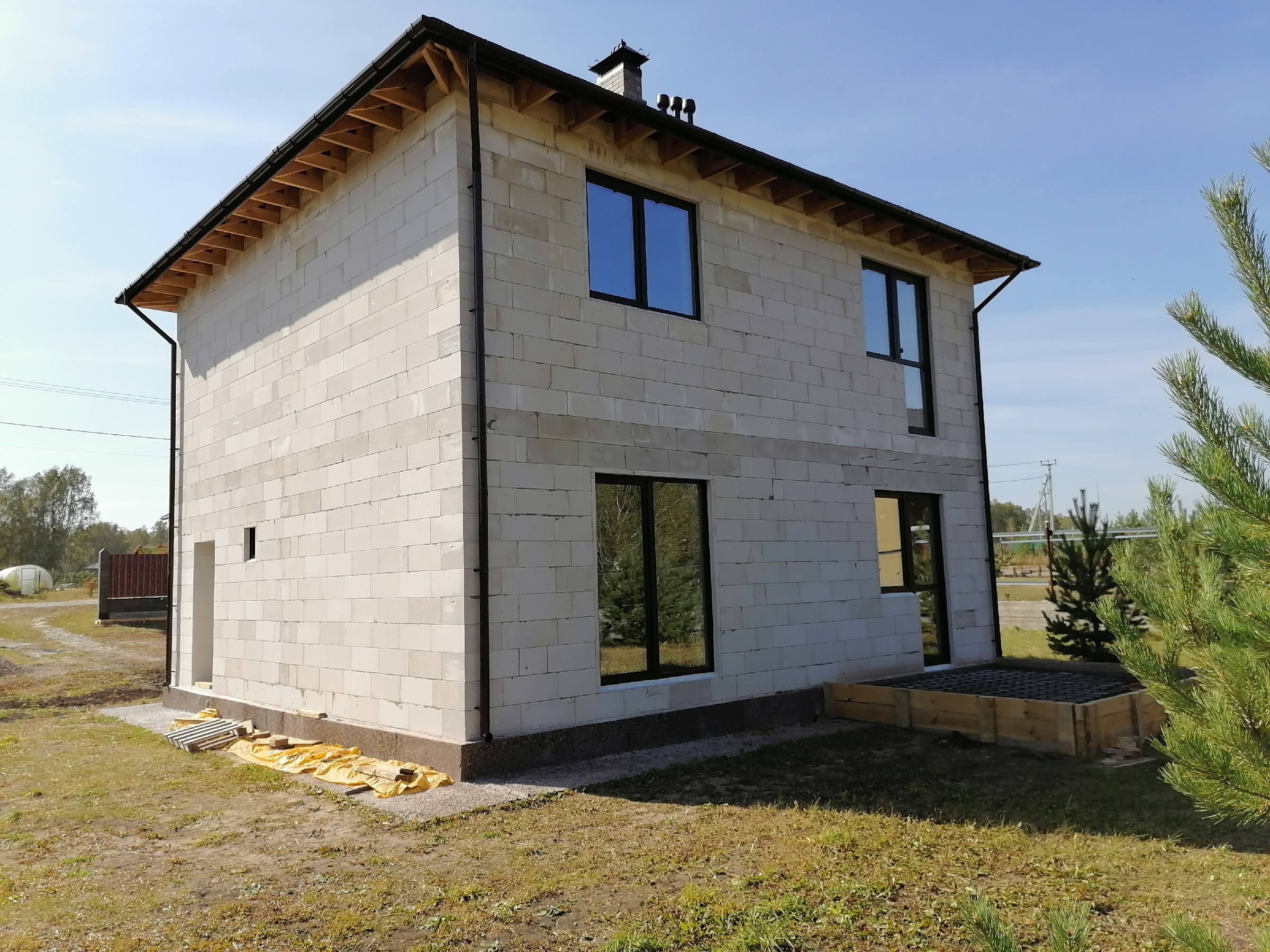 Затраты на строительство дома 120 м2. Без коммуникаций и отделки, но с тепловым контуром8