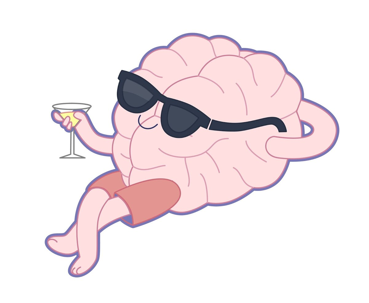 Мозги расслабились. Ленивый мозг. Расслабленный мозг. Мозг отдыхает. Мозг расслабляется.