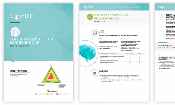 Инновационный нейропсихологический тест CogniFit для водителей