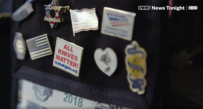 значки солидарности Knife Rights 