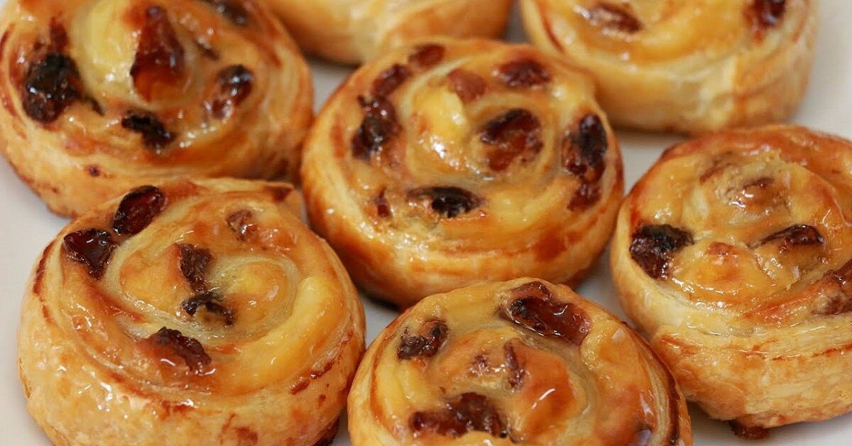 Булочки с яблоком и клюквой
