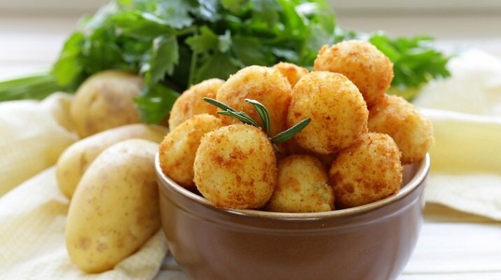аппетитные шарики из картофеля