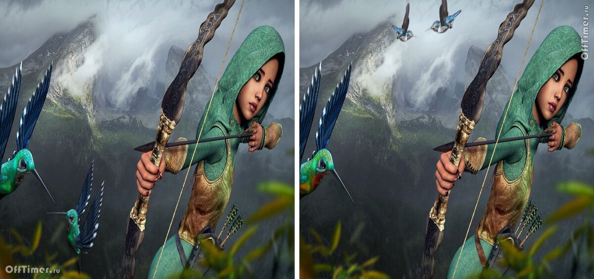 Всего 7 отличий - найдите их все. Правильный ответ ниже! 