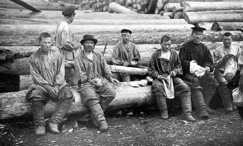 Русские крестьяне 19 век.