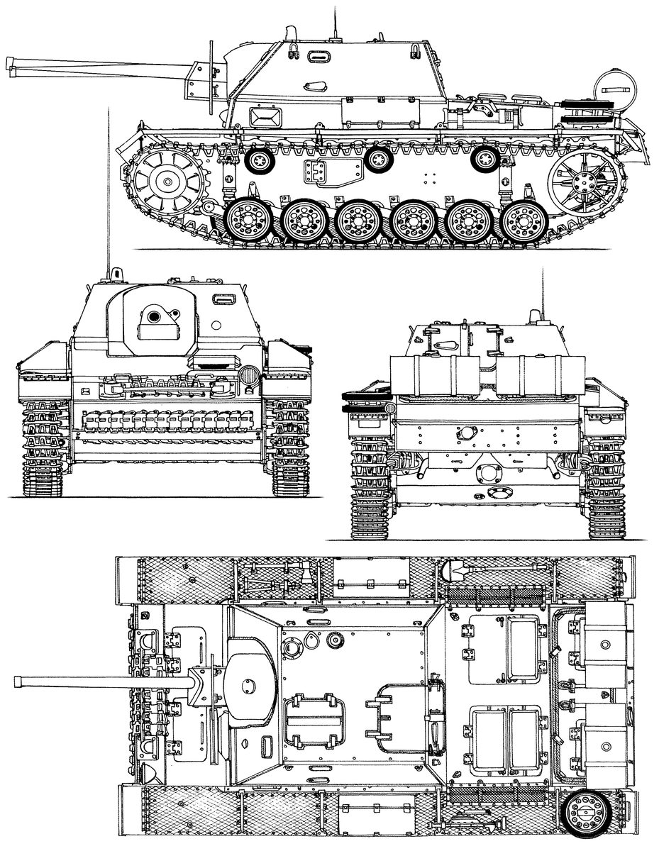 Су 122 чертеж