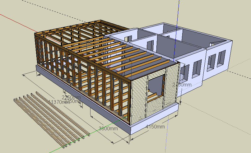 Sketchup проекты каркасных домов