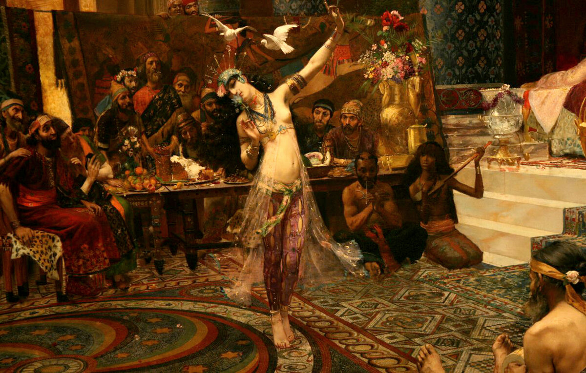 Georges Rochegrosse (1859-1938), "Salomу dansant devant le Roi Herode"