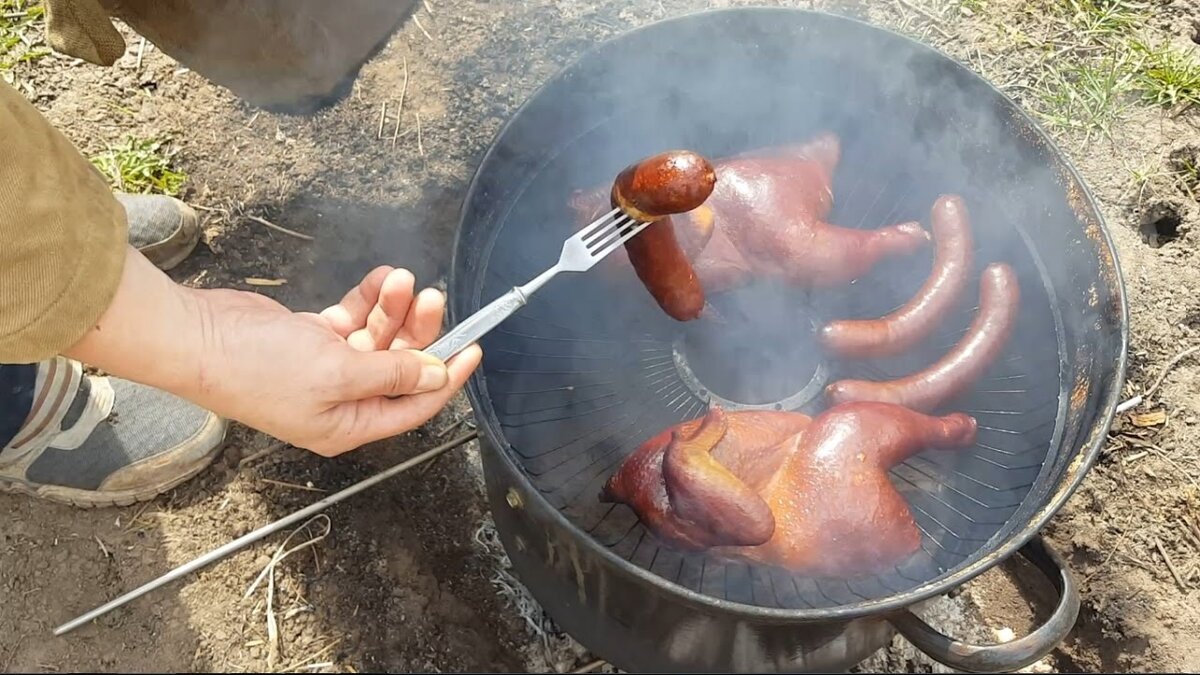 коптильня своими руками для мяса и сала горячего копчения | Дзен