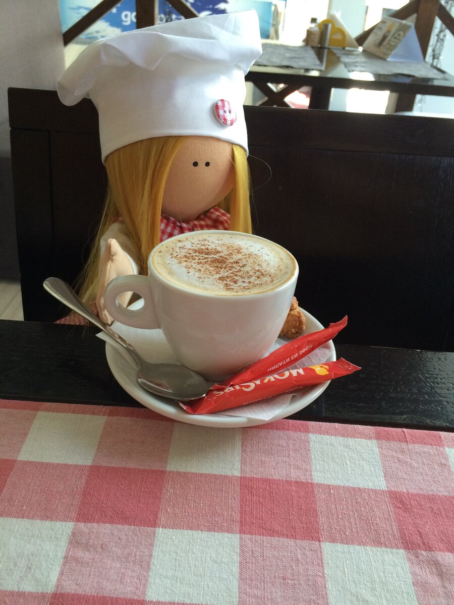 Капучино с нашего, уже закрывшегося кафе(