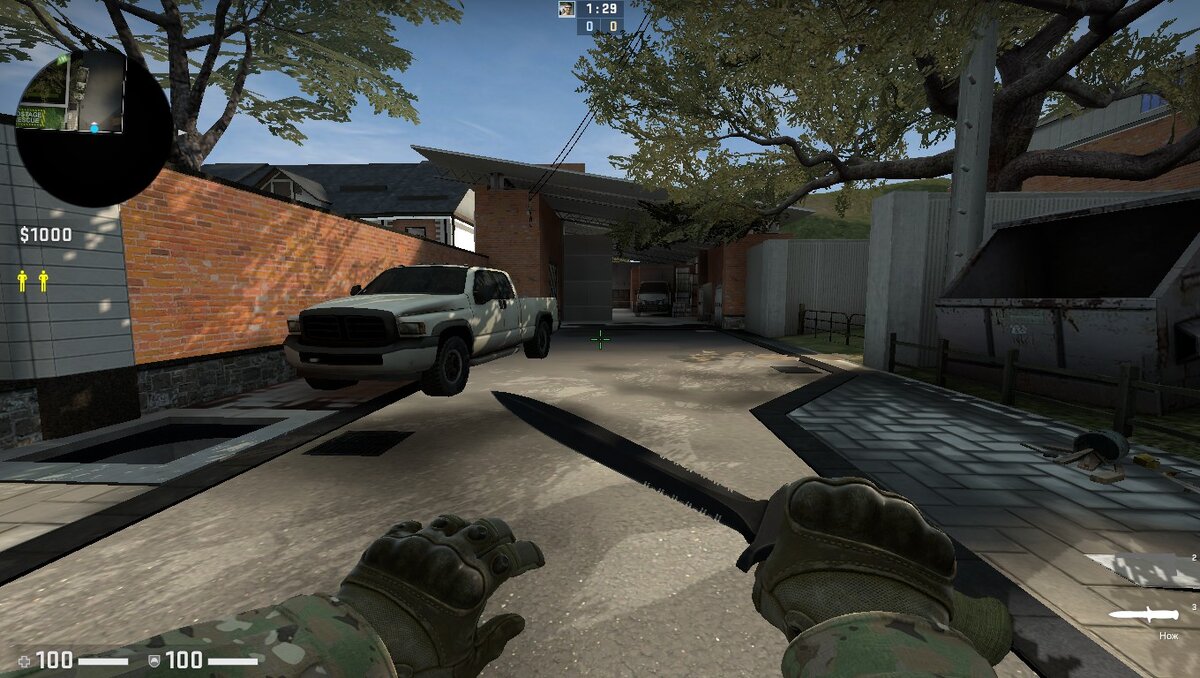 Вид на гараж