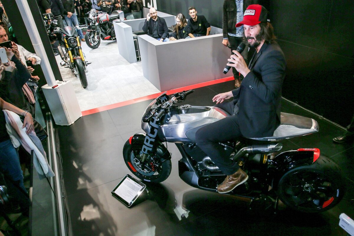 Keanu Reeves Ducati